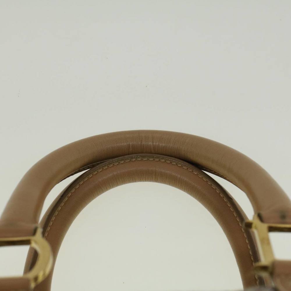 CHRISTIAN DIOR Trotter Canvas Boston Bag Beige Brown Auth 58623 - Picture 8 of 16